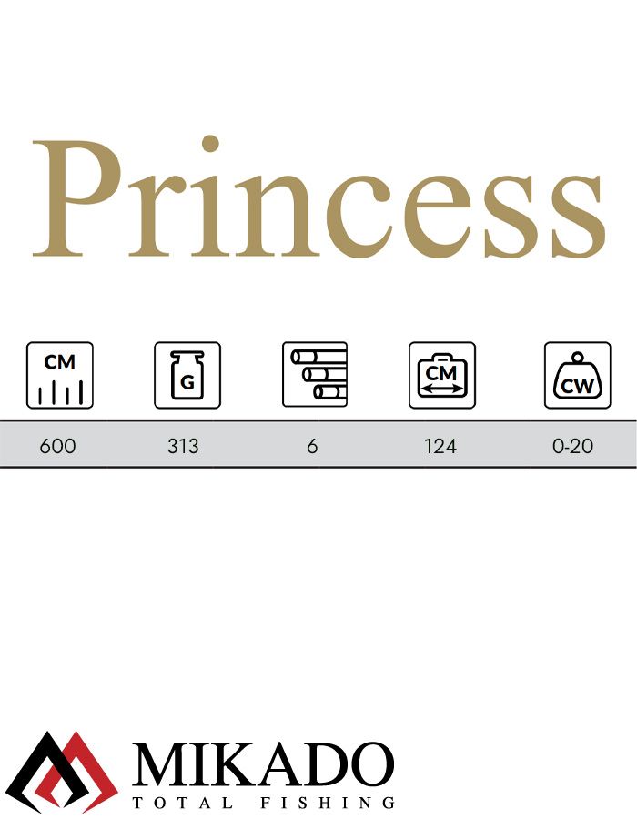 Удилище болонское Mikado PRINCESS 600 (до 20 г.)